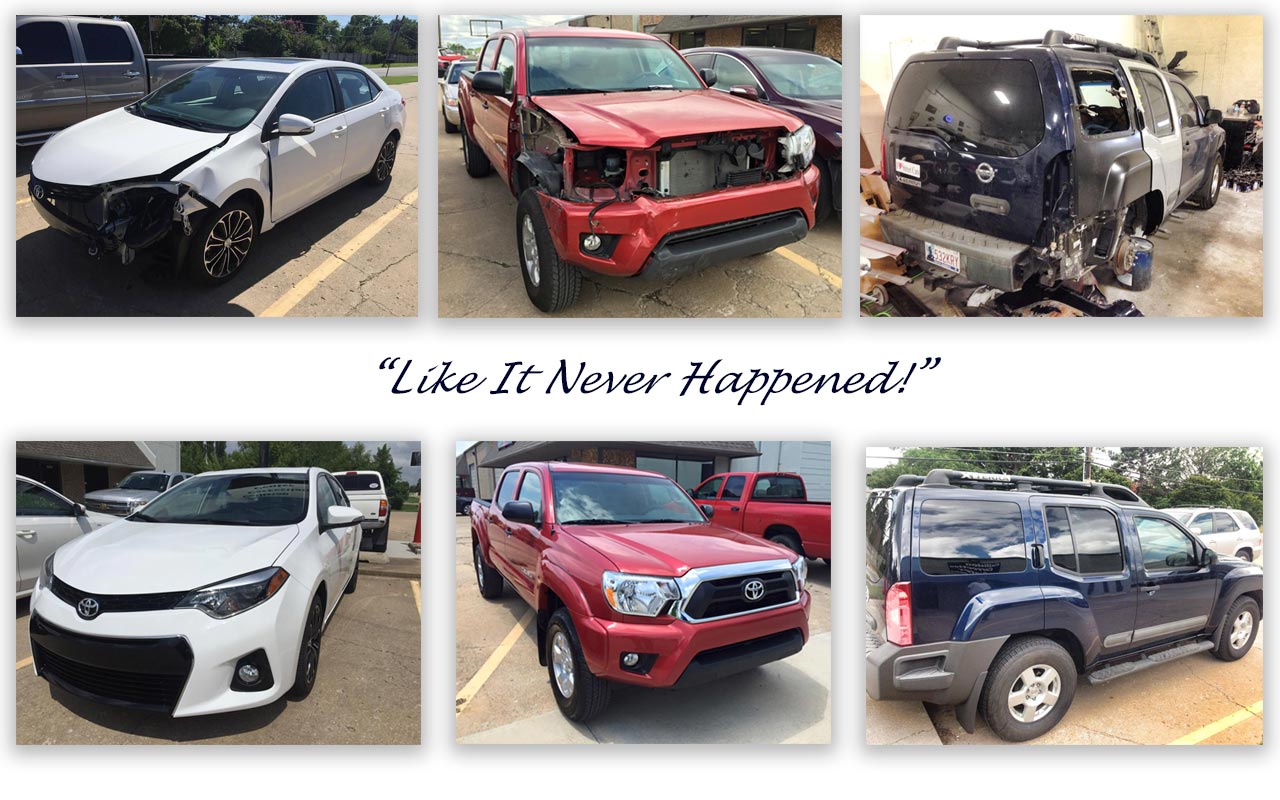Vehicle Before and After Damage Photos